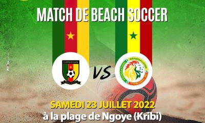 Elim CAN Beach Soccer 2022: le Cameroun affronte le Sénégal samedi à Kribi